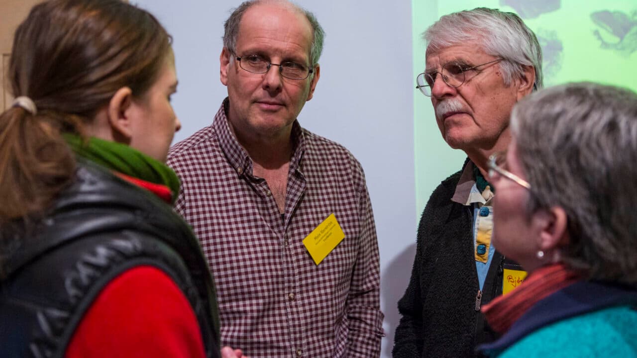 Mats Karström och Björn Mildh, två giganter när det gäller skydd av gammelskogar i Norrbottens län, ...