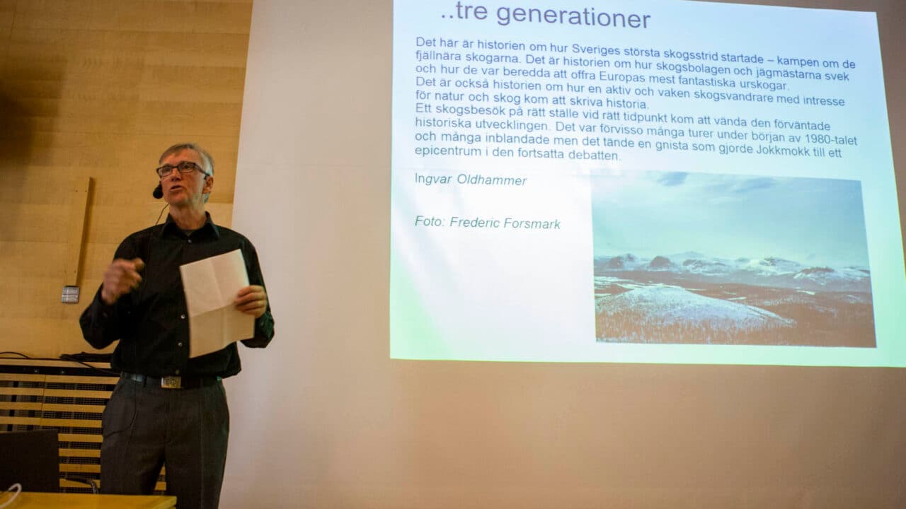 Lars Ture Lindholm berättar om hur Ingvar Segerström 1969 bildade Naturskyddsföreningen i Jokkmokk ...